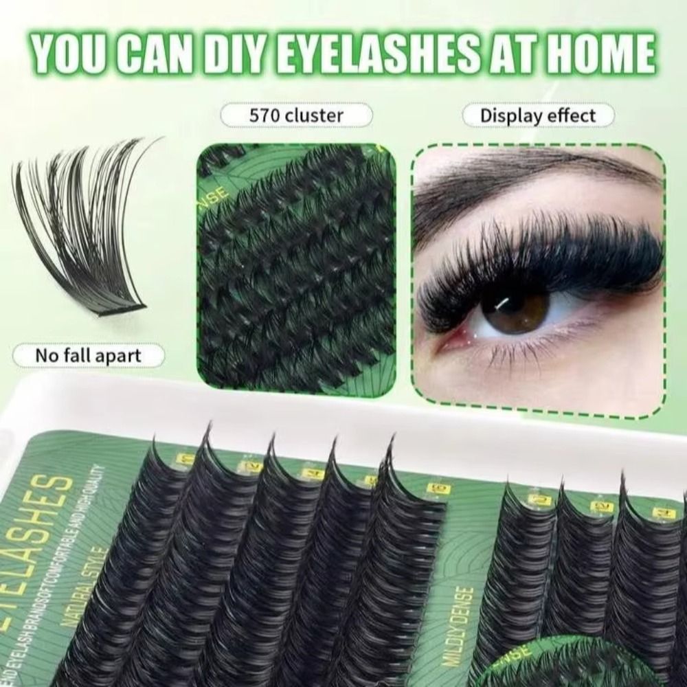 Natural Look False Eyelashes B - огляд і ціна Eyelash Extension Wispy