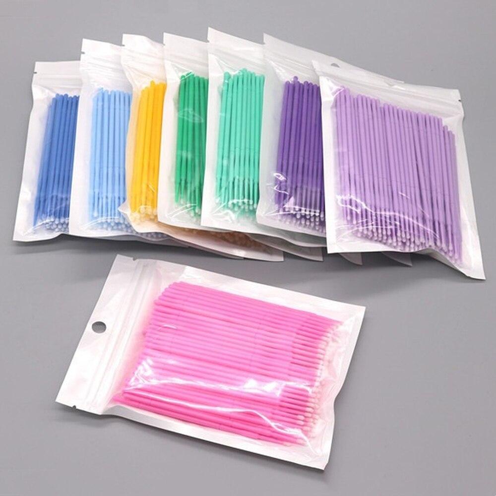 100pcs/lot Micro Brushes Make  - огляд і ціна Eyelash Extension Vendor