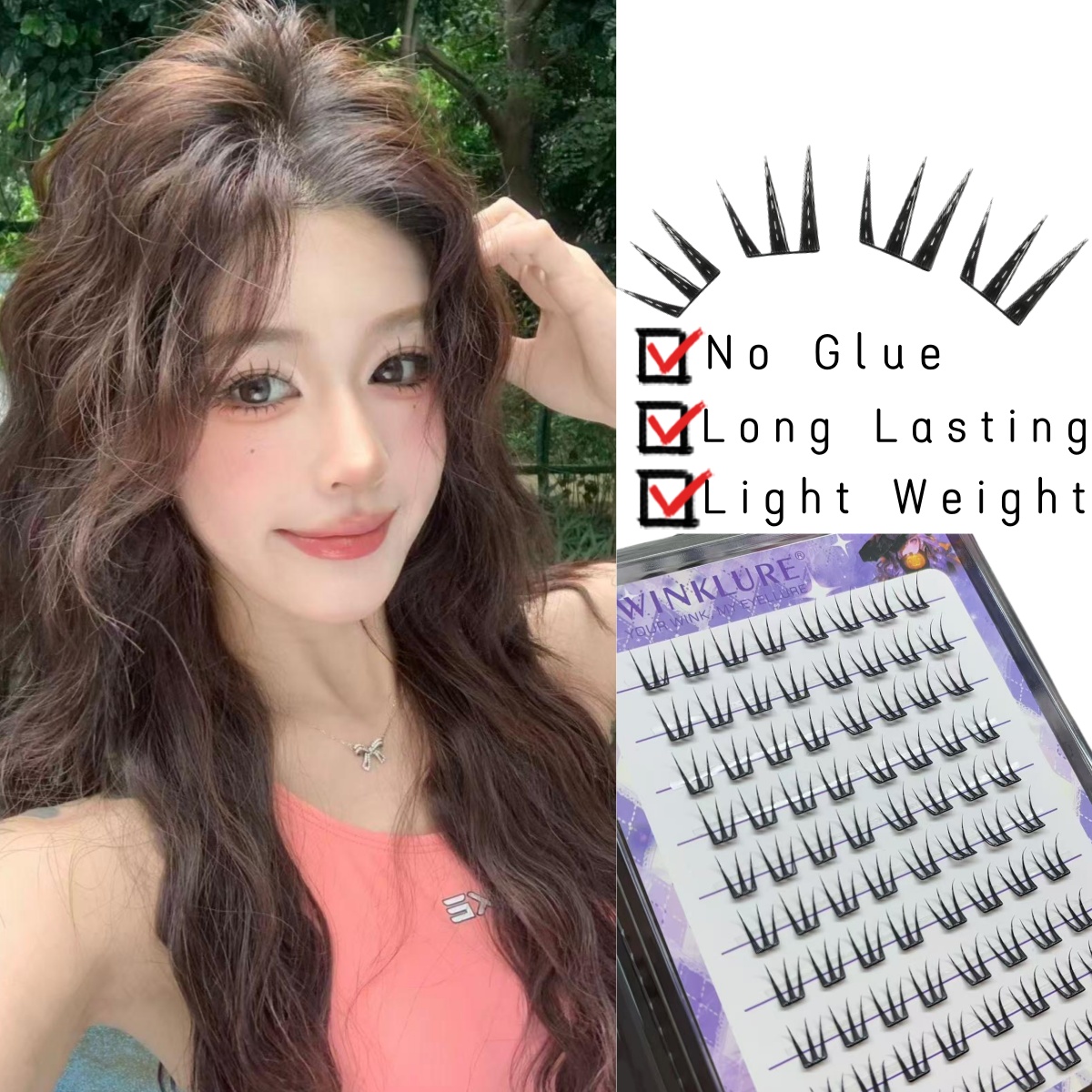 WINKLURE  No-Gule Fairy False  - огляд і ціна Eyelash Extension No 10