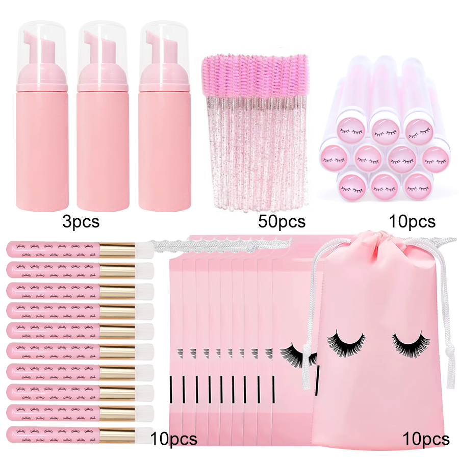 83PCS Lash Shampoo Bottles Bru - огляд і ціна Eyelash Extension Aftercare
