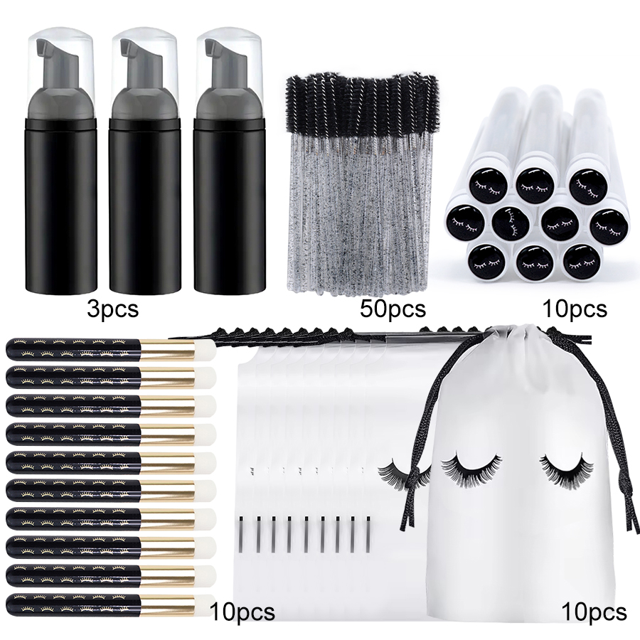 83PCS Lash Shampoo Bottles Bru - огляд і ціна Eyelash Extension Aftercare