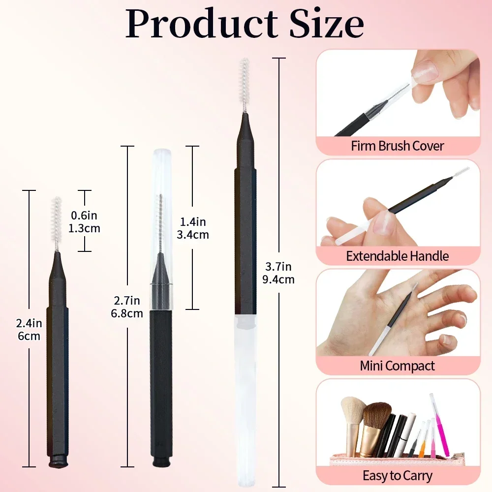 5/10/50PCS Mini Eyebrow Brush  - огляд і ціна Eyelash Extension Aftercare