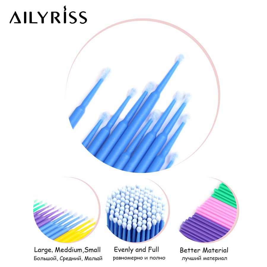 500pcs/lot Disposable Applicat - огляд і ціна Eyelash Extension Vendor