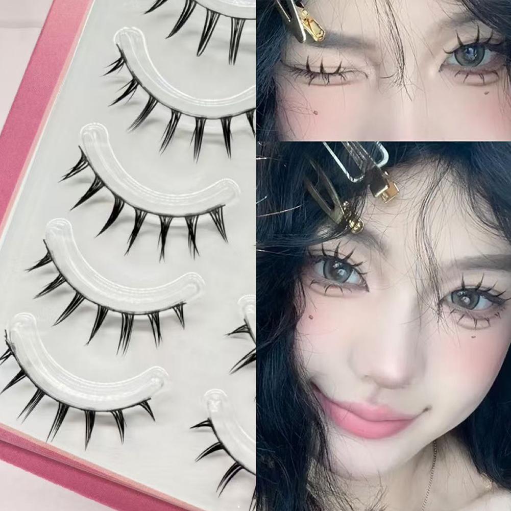 5 Pairs/Box Cosplay Air False  - огляд і ціна Eyelash Extension Wet Look