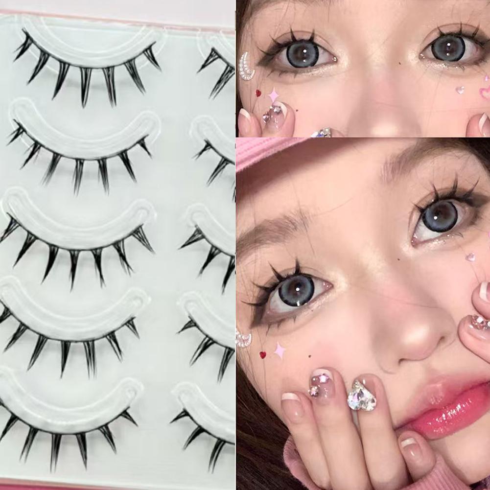 5 Pairs/Box Cosplay Air False  - огляд і ціна Eyelash Extension Wet Look