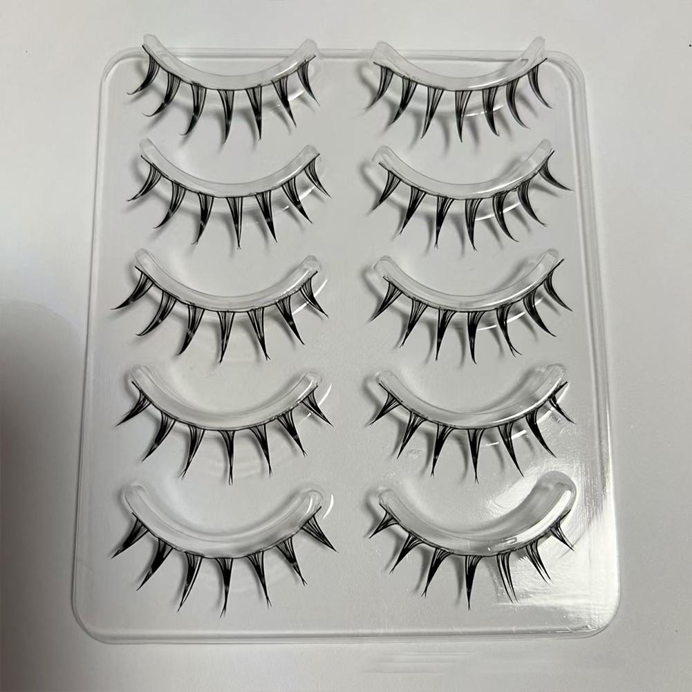 5 Pairs/Box Cosplay Air False  - огляд і ціна Eyelash Extension Wet Look