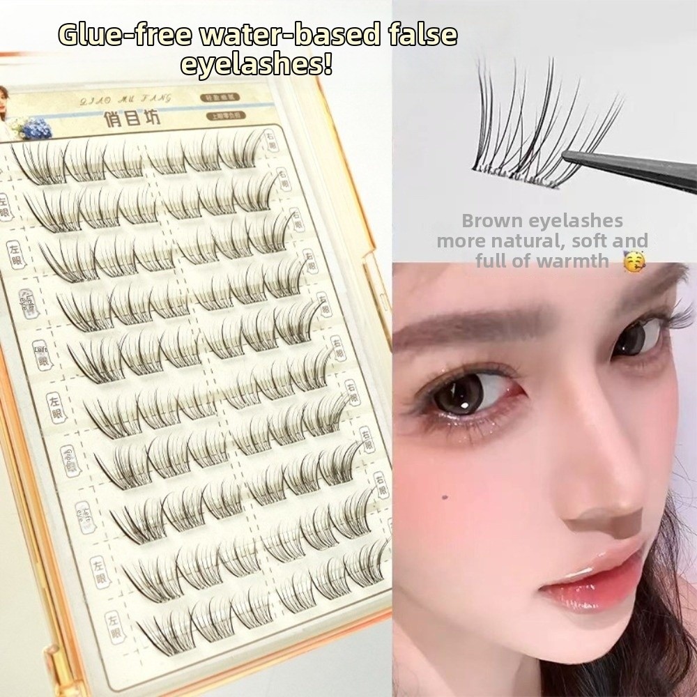 Mocha Brown Self Adhesive Fals - огляд і ціна Eyelash Extension No 10