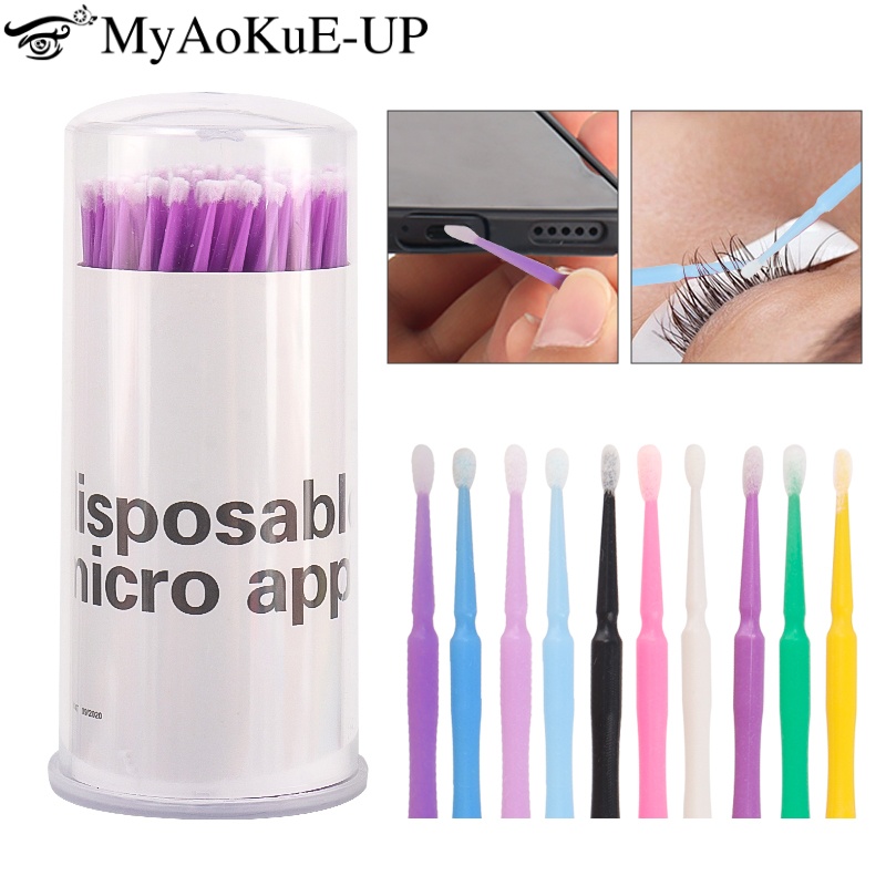100pcs Disposable Eyelash Brus - огляд і ціна Eyelash Extension Vendor