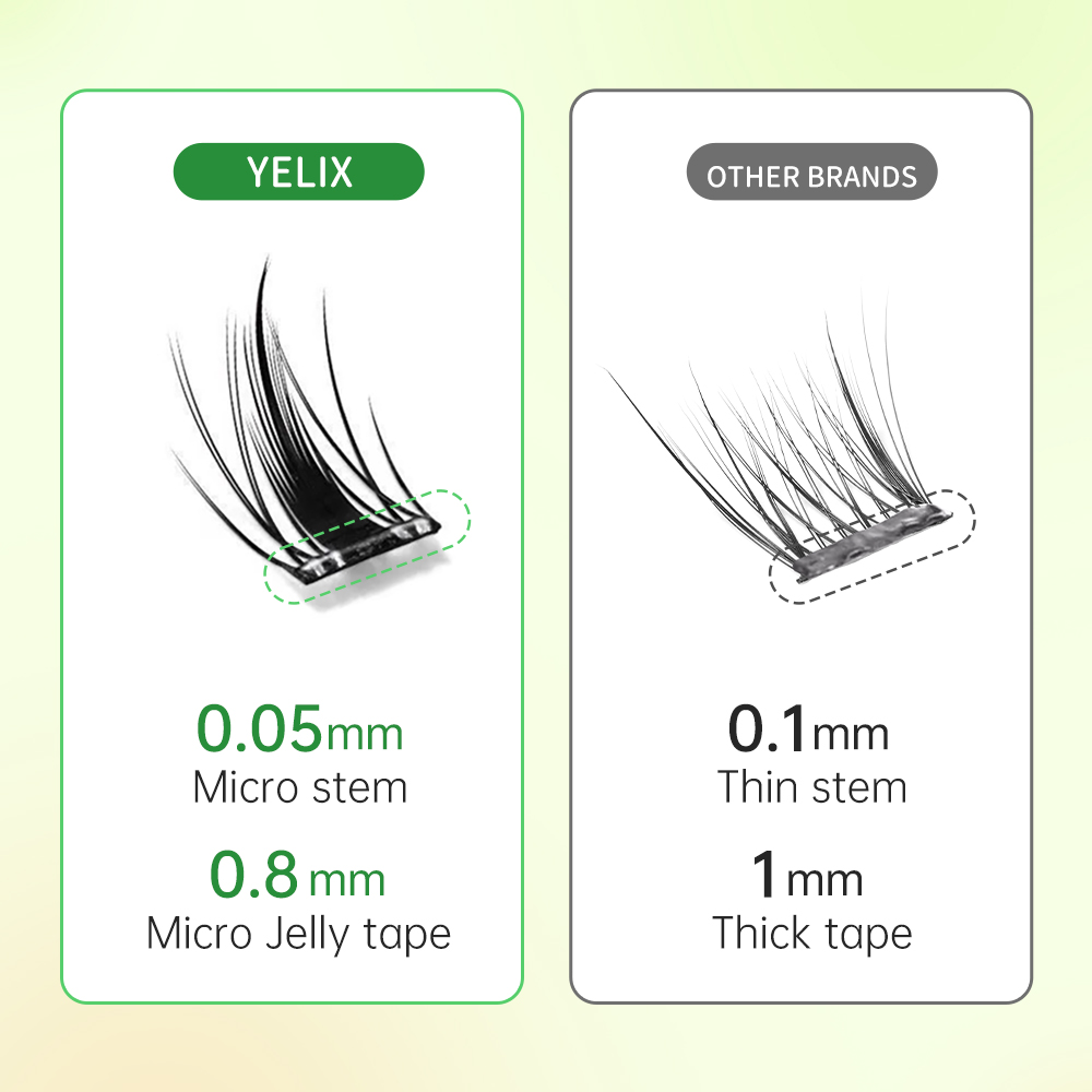 Yelix No Glue Needed False Eye - огляд і ціна Eyelash Extension No 10