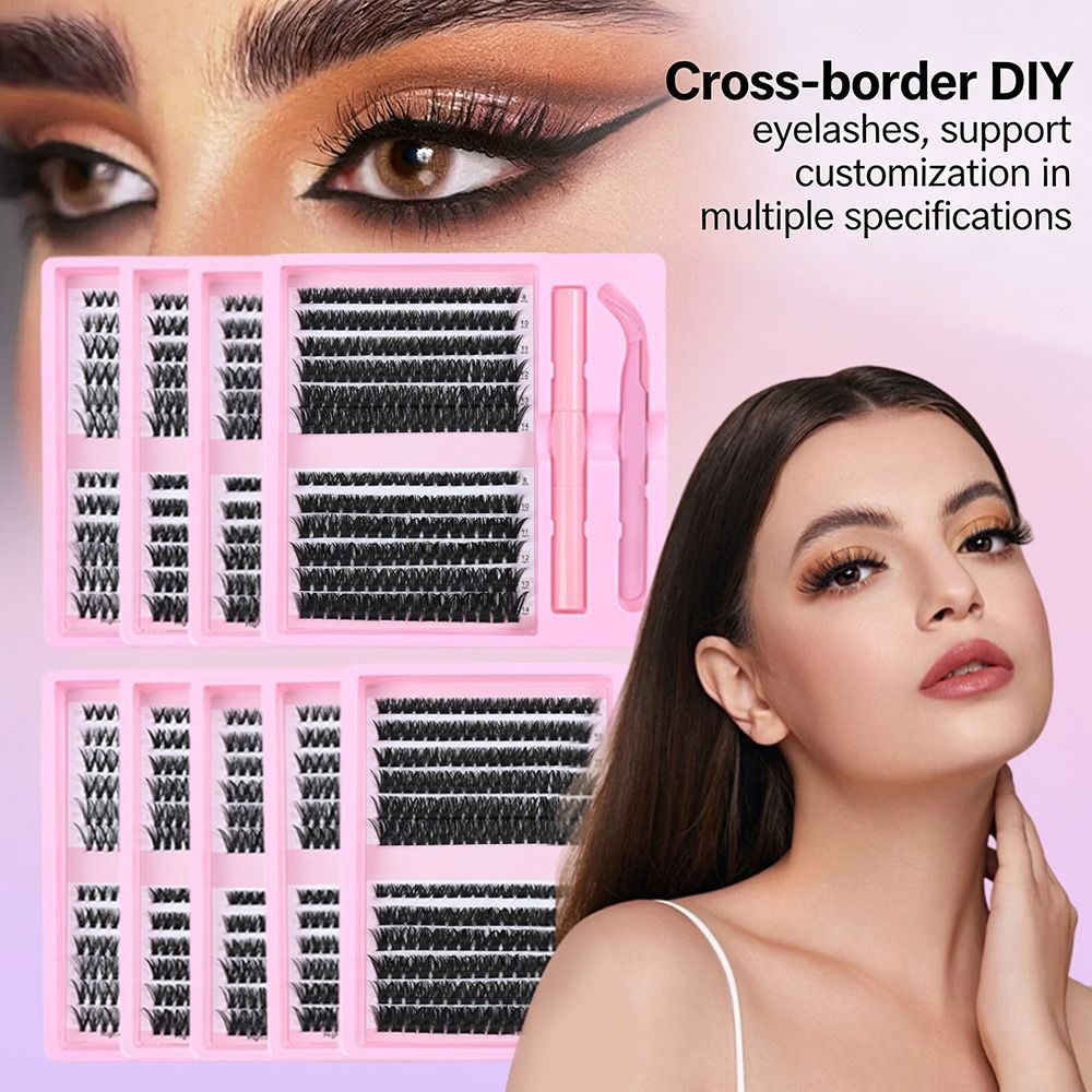 12 Rows Natural Look False Eye - огляд і ціна Eyelash Extension Wispy