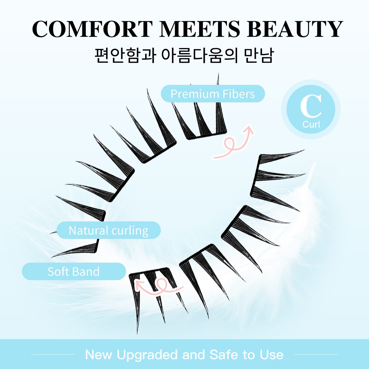 80 Cluster No-Gule Fairy False - огляд і ціна Eyelash Extension No 10