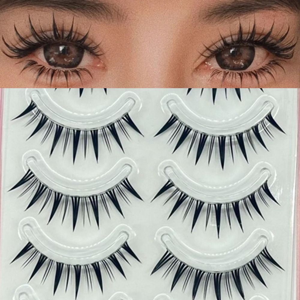 5 Pairs Pack Japanese Cosplay  - огляд і ціна Eyelash Extension Wet Look