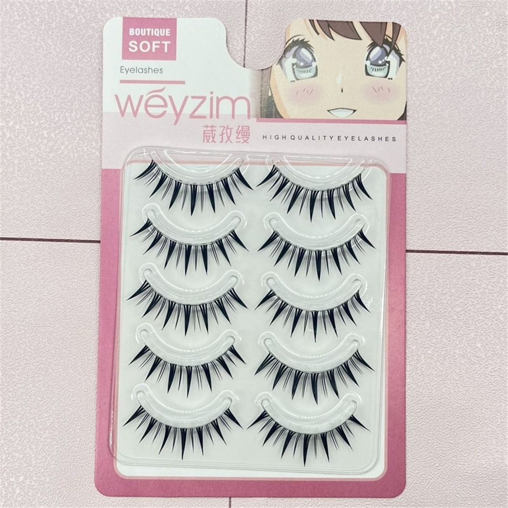 5 Pairs Pack Japanese Cosplay  - огляд і ціна Eyelash Extension Wet Look