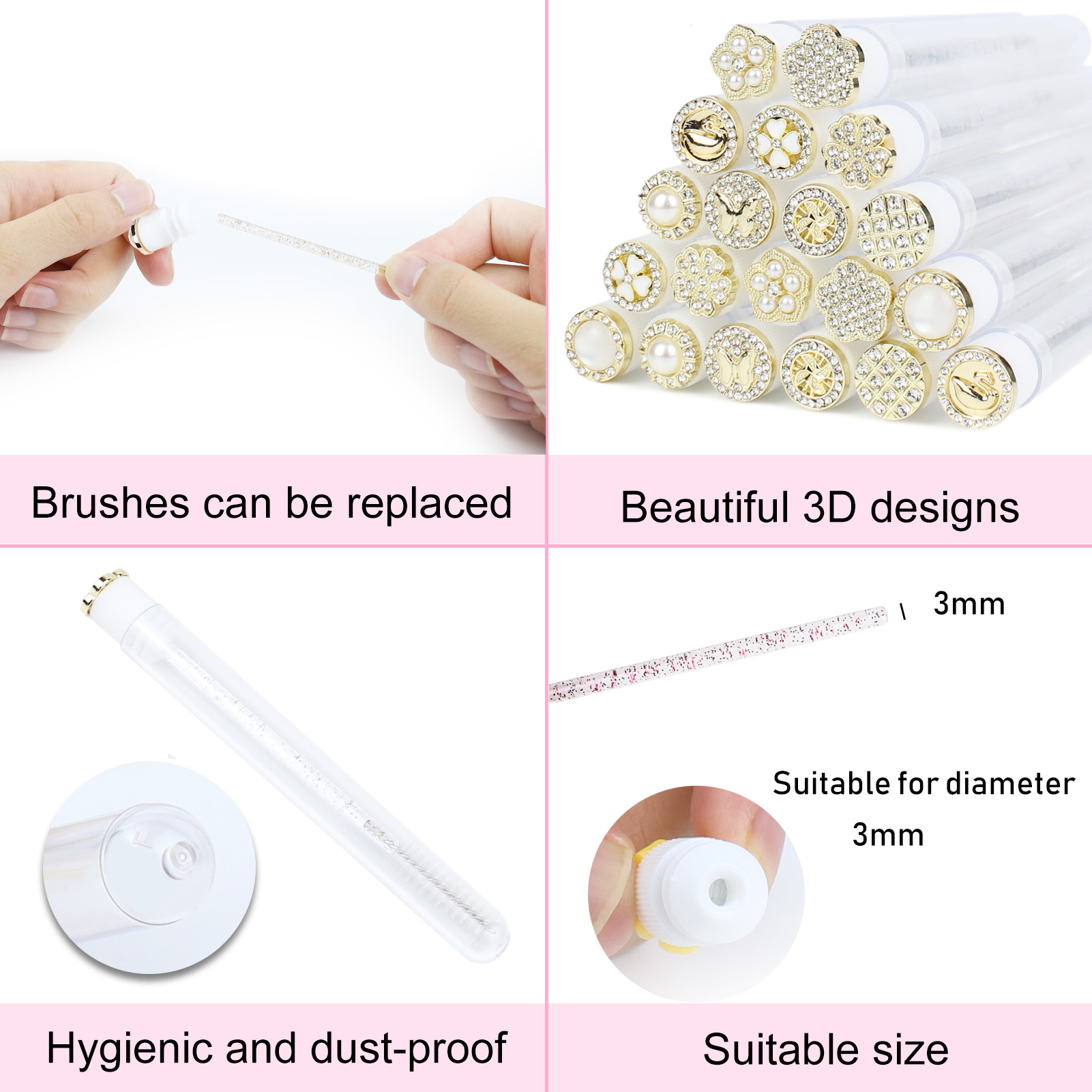 Mascara Wands Tube 30pcs Reusa - огляд і ціна Eyelash Extension Vendor