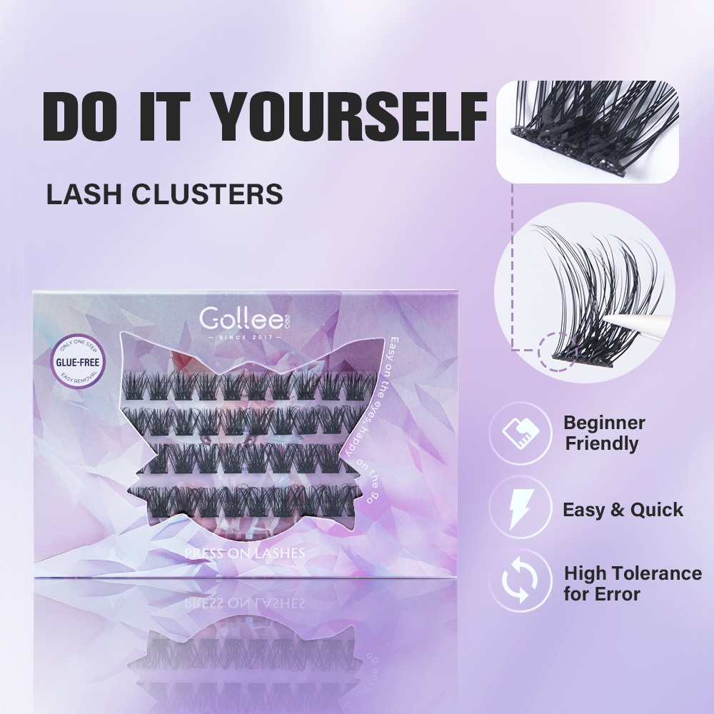 Gollee Self-Stick Eyelash Clus - огляд і ціна Eyelash Extension No 10