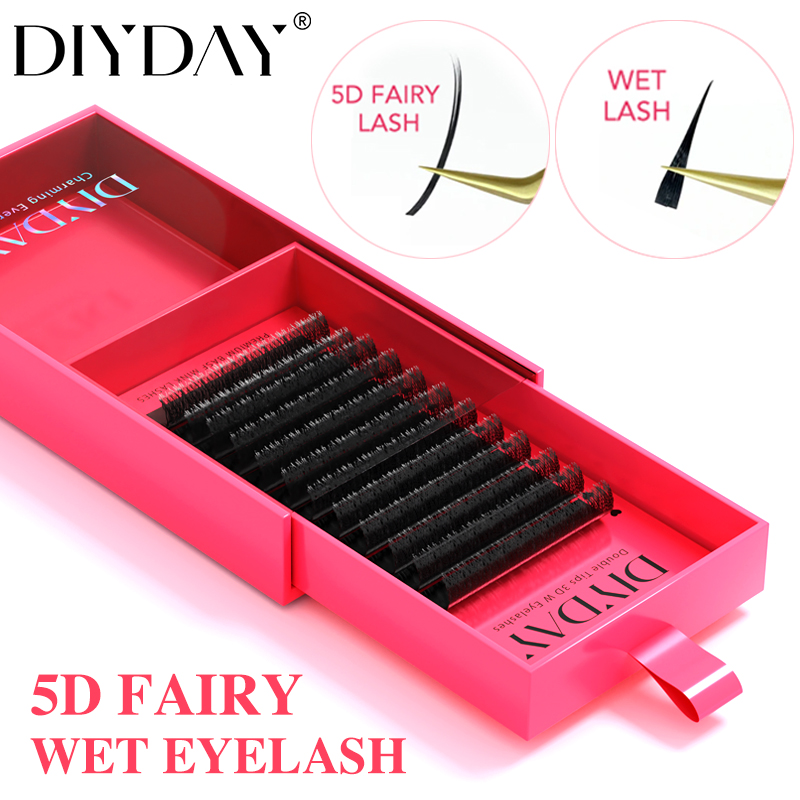 DIYDAY 5D Fairy Eyelash Extens - огляд і ціна Eyelash Extension Wet Look